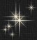 Stars, shining brightly to annouce the birth of Jesus