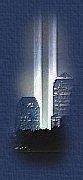 Beams of hope from the World Trade Center in New York.