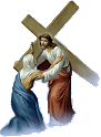 Jesus and the burden of the cross.