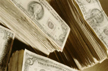 Picture of money..LOTS of money