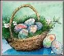basket filled with Easter eggs