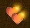 Two golden hearts