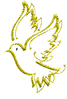 a golden dove