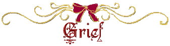 Burgandy and Gold Ribbon Grief title image