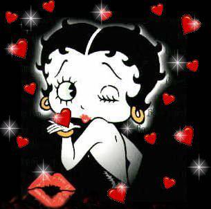 Betty Boop...sending hugs,kisses, and lotsa love to you.
