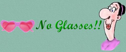 No Glasses!! title graphic