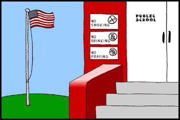 cartoon depicting school rules
