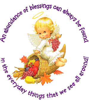 Thinking Of You and Wishing You A Happy Thanksgiving with this Heavenly Greetings Card from WrensWorld.com